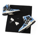 Carolina Blue/White Skel Top Hi Sneakers