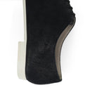 Black Velvet Low Top Derby Shoes