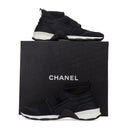 Black Stretch Fabric CC Sneakers