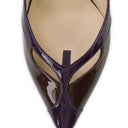 PURPLE SLIP ON PUMPS