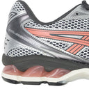 White / Silver / Papaya Gel-Kayano 14 Sneaker