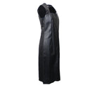 BOTTEGA VENETA BLACK LAMB LEATHER SLEEVELESS JUMPER DRESS