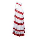 Rodarte Hand Crocheted Strapless Dress - Red/White