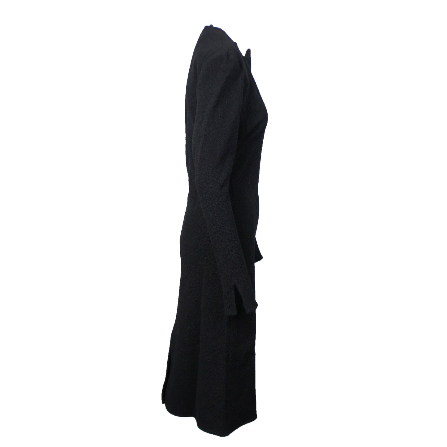 Bottega Veneta Stretch Cloque Straight Dress - Black