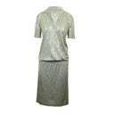 NWT BOTTEGA VENETA Sage Green Silk Mirrored Dress