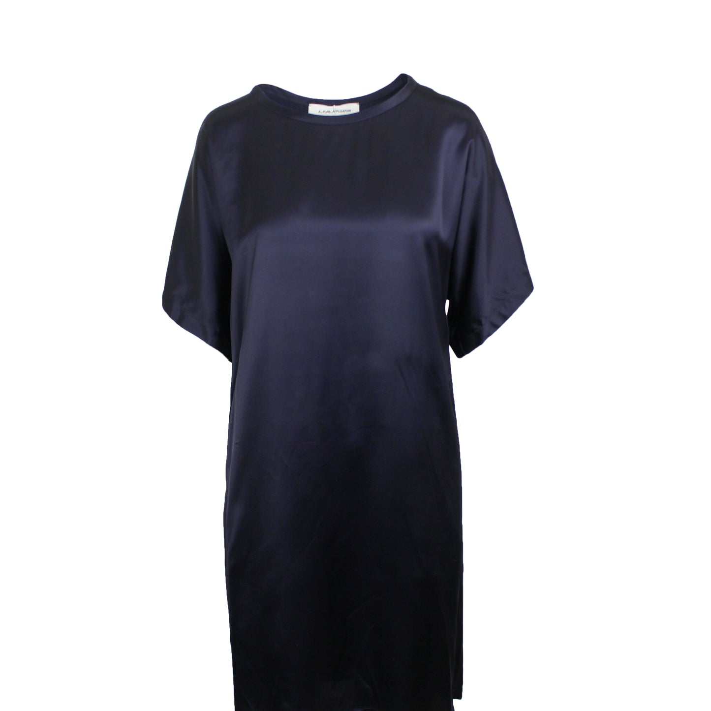 A.P.C Satin T-Shirt Dress - Navy