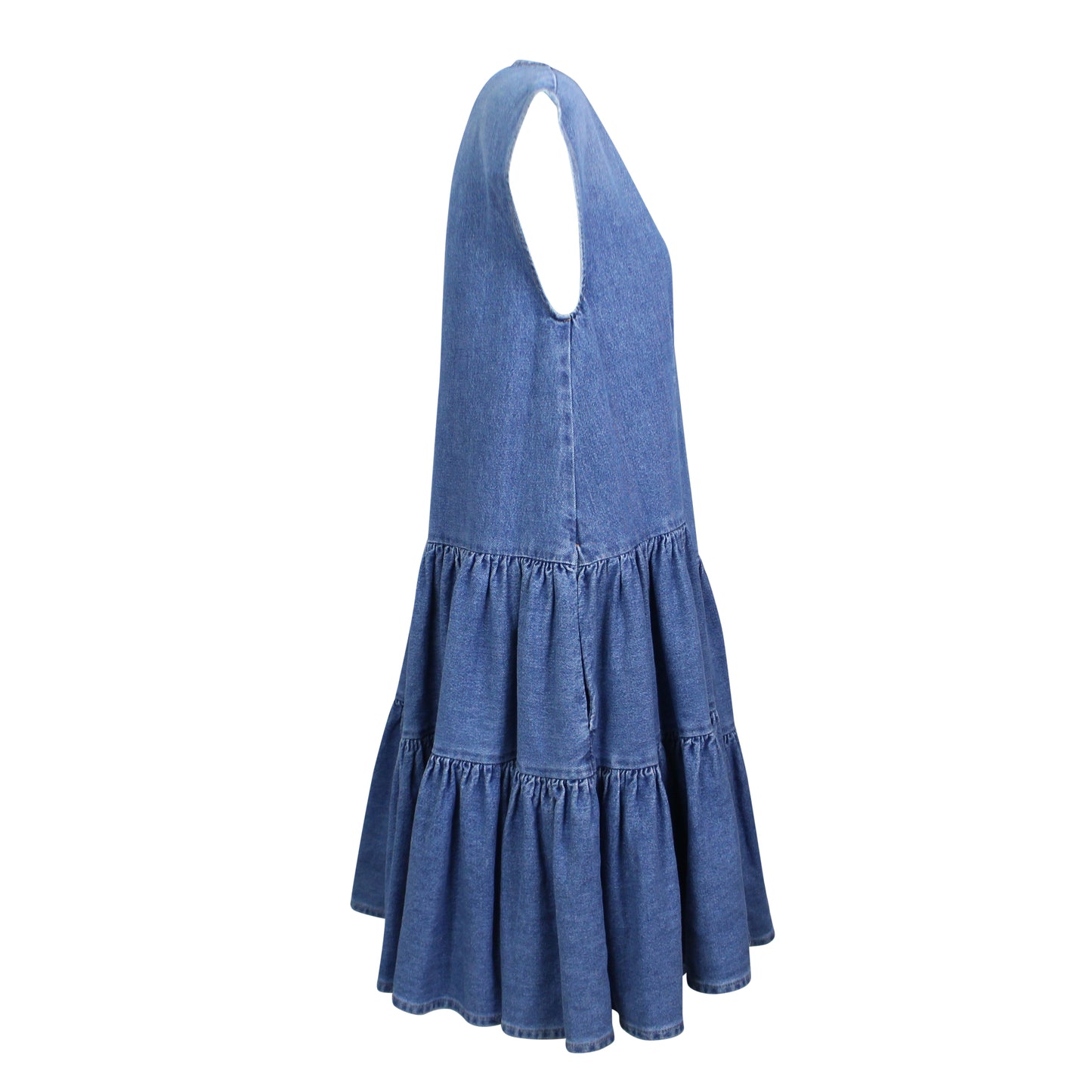 Mm6 Maison Margiela Denim Sleeveless Dress - Blue