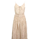 Amiri Floral Cotton Voile Maxi Dress - Nude