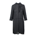 Marni Silk Ruffle Long Sleeve Dress - Black