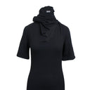 Black Bandana Cotton Mini Dress