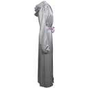 Unravel Project Light Silk Long Boxing Robe Dress - Gray