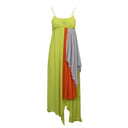 Unravel Project Crepon Slip Layers Dress - Yellow