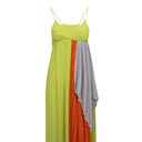 Unravel Project Crepon Slip Layers Dress - Yellow