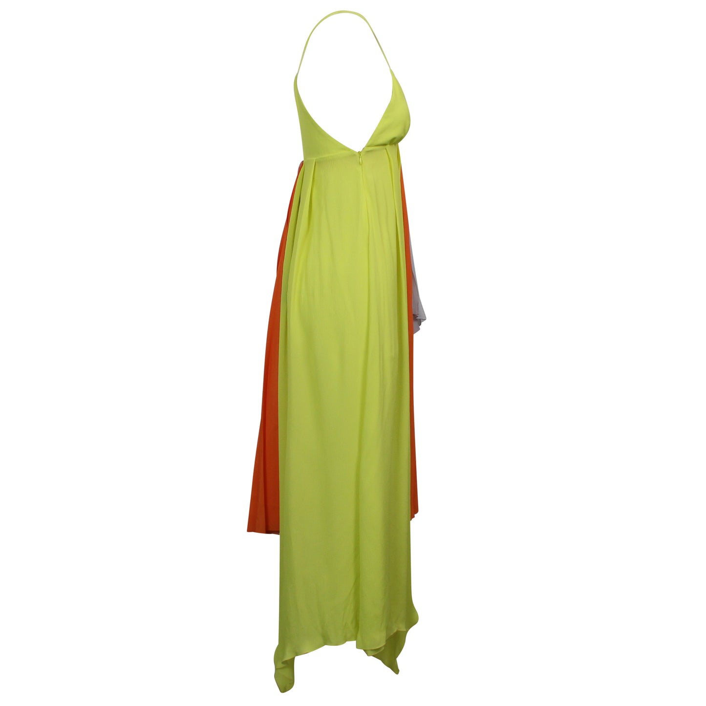 Unravel Project Crepon Slip Layers Dress - Yellow