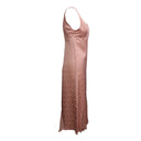 Off-White C/O Virgil Abloh Logo Silk Dress - Pink