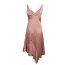 Off-White C/O Virgil Abloh Logo Silk Dress - Pink