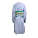 Light Blue Printed Bustier Shirt Dress