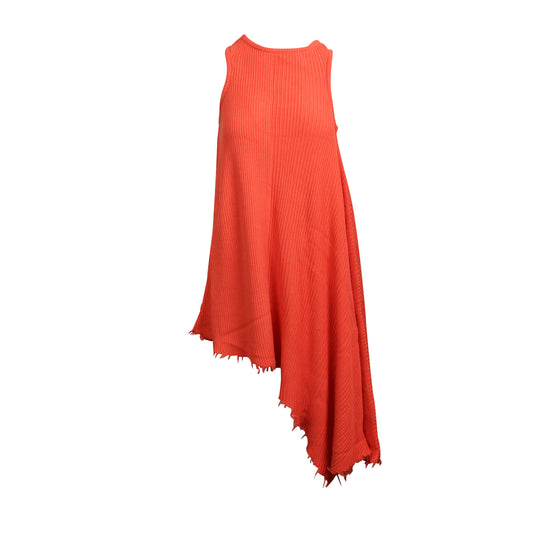 Unravel Project Ribbed Dress - Orange