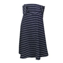 Opening Ceremony Belted Striped Flare Skirt - Navy