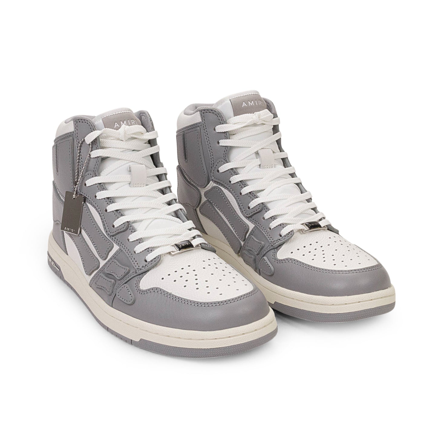 Amiri Skel Top Hi - Gray/White