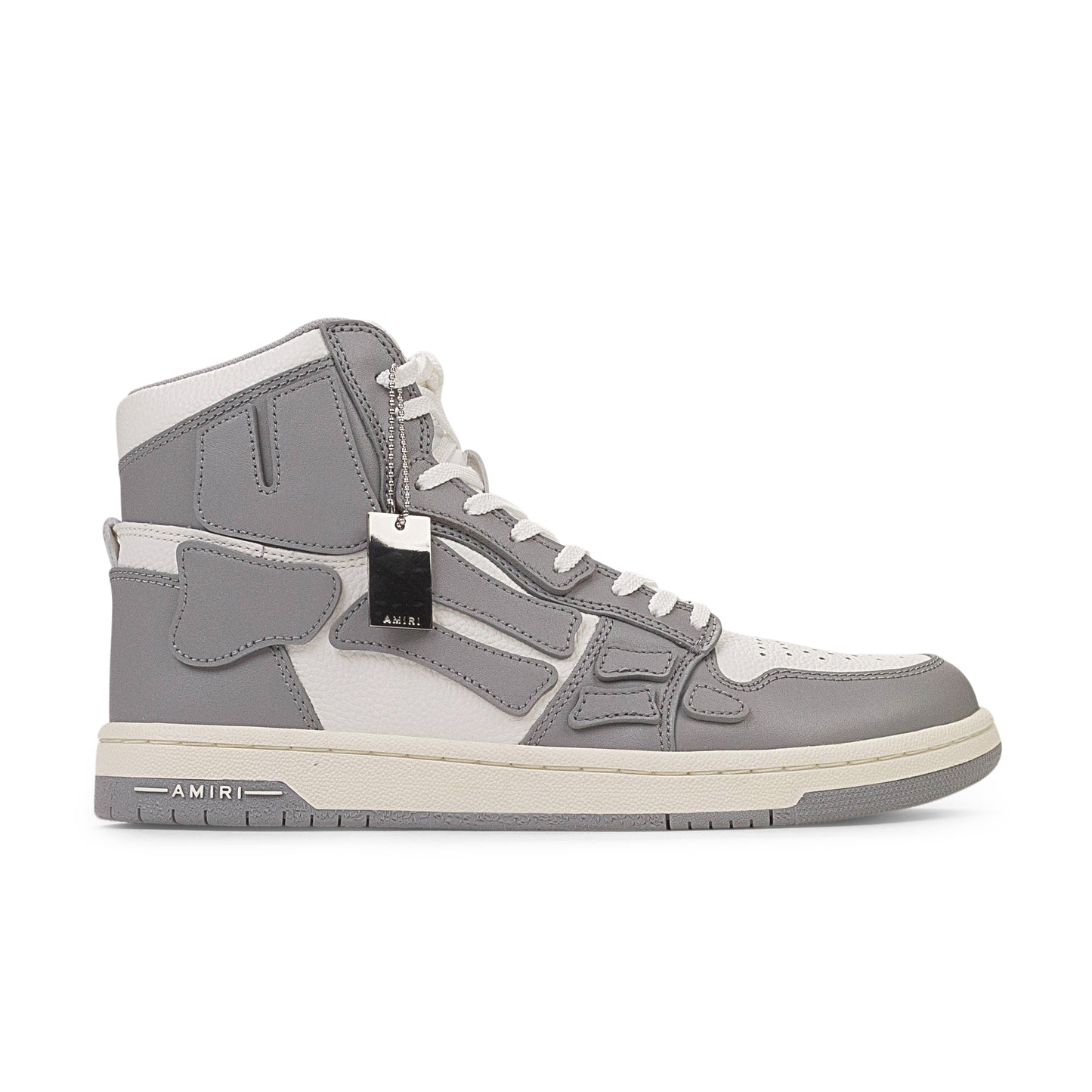 Amiri Skel Top Hi - Gray/White