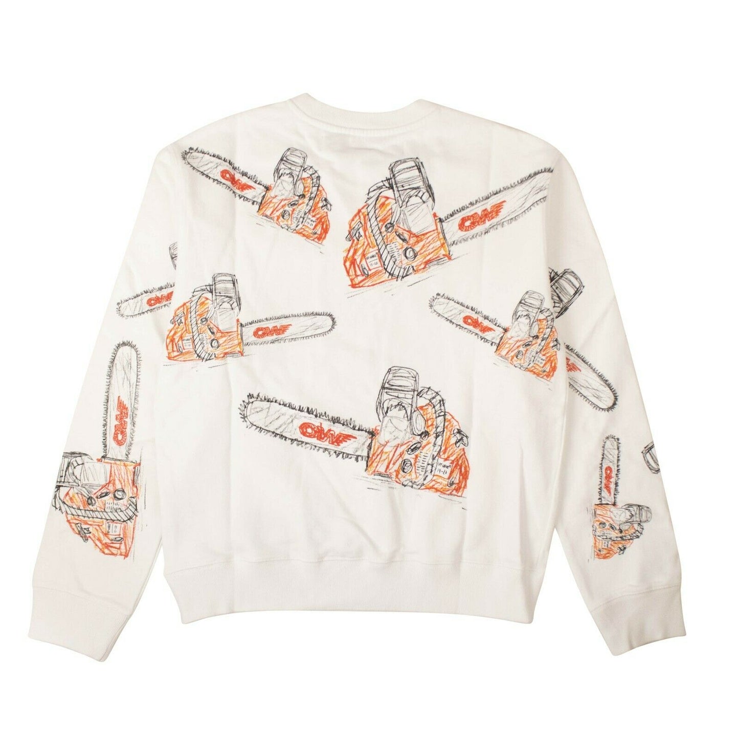 Off-White C/O Virgil Abloh Chainsaw Sweatshirt - White