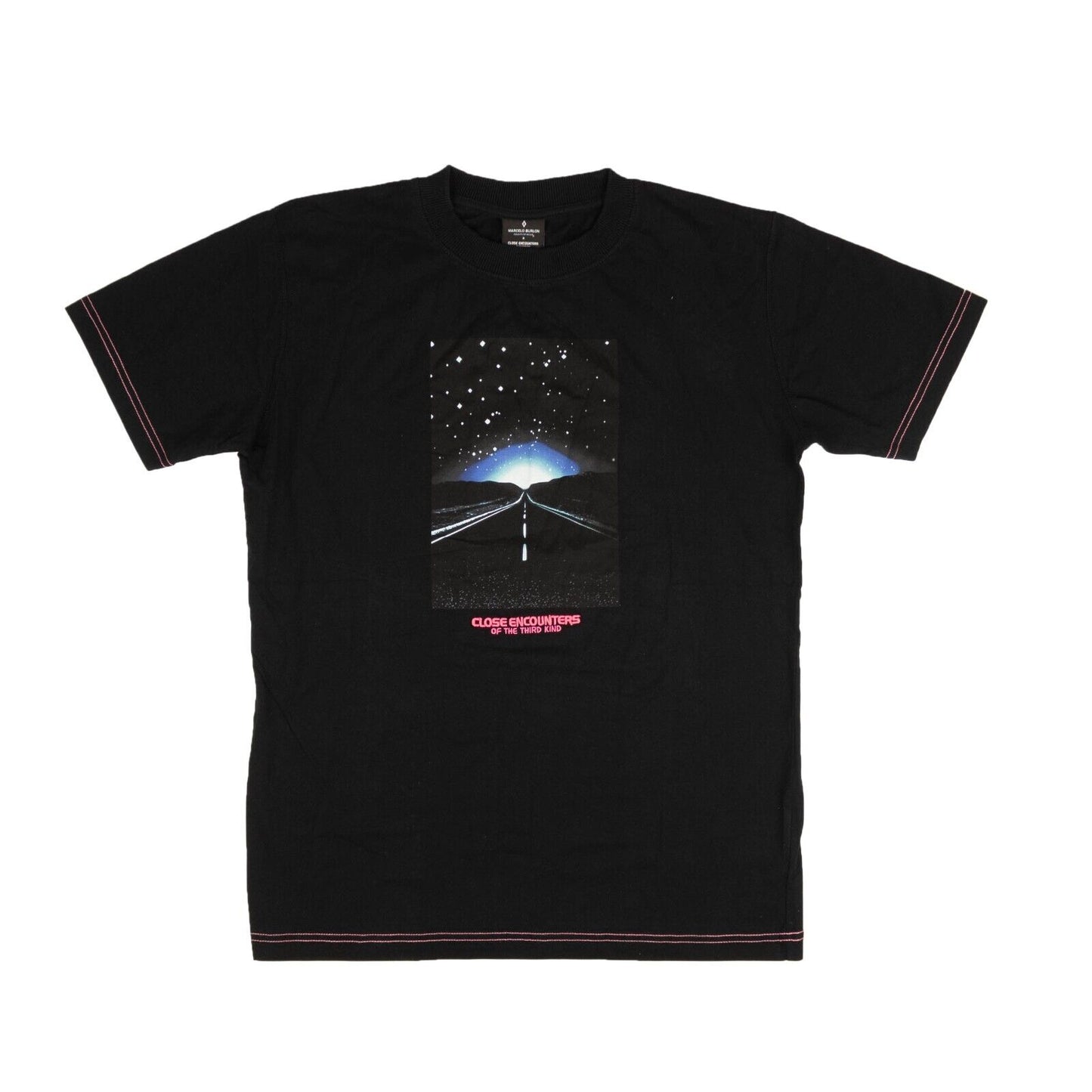 Marcelo Burlon Close Encounters Short Sleeve T-Shirt - Black