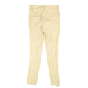 Beige Leather Skinny Pants