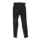 Unravel Project Leather Distressed Lace Up Skinny Pants - Black