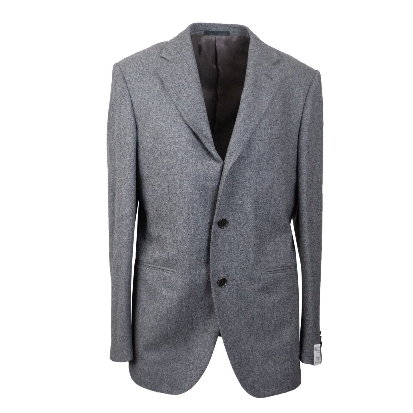 Grey Wool Single Breasted Suit