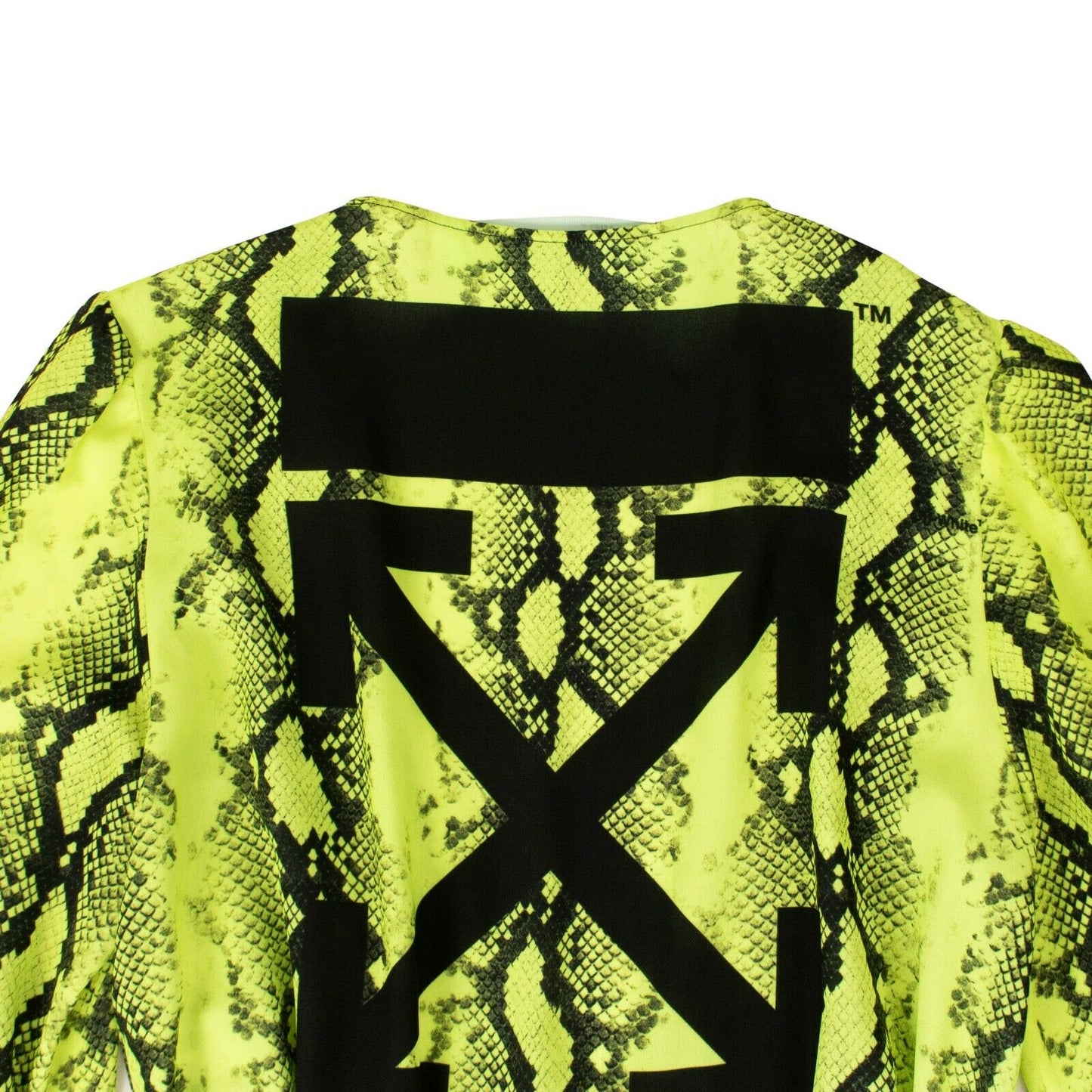 Off-White C/O Virgil Abloh Snake Print Mini Dress - Yellow