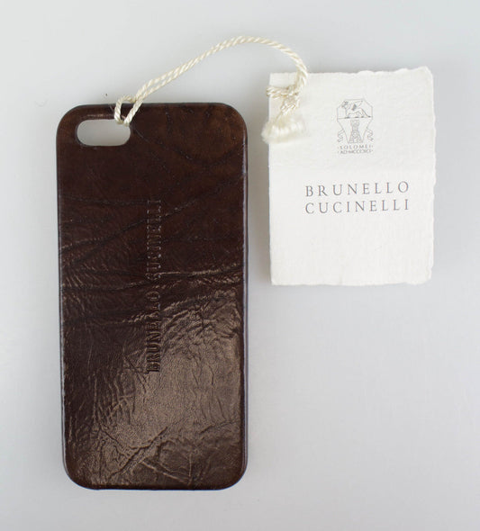 Brunello Cucinelli Leather Iphone Case - Brown