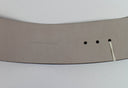 Women's Brown Wide Silk Blend Belt