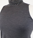 Woman's Gray Wool Blend Blouse Top