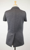 Woman's Gray Wool Blend W/ Sequins Blazer