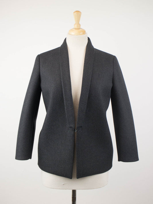 Woman's Gray Cashmere Blend Blazer