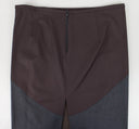 Gray/Brown Wool Blend Pencil Skirt
