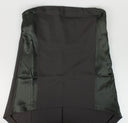 Green Wool Blend Hi-Lo Skirt