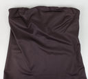 Brown Wool Blend Hi-Lo Tube Top