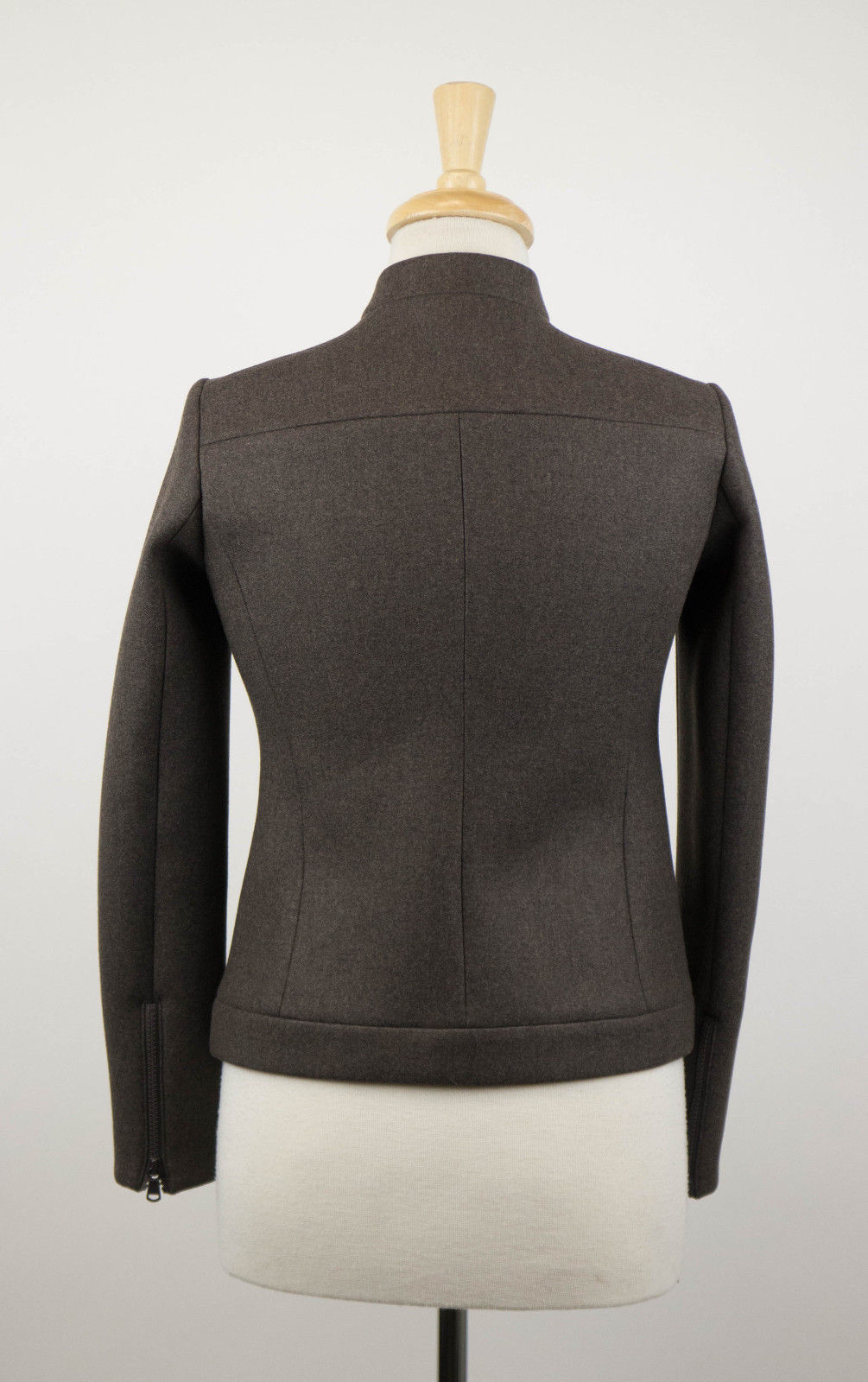 Brunello Cucinelli Wool Bomber Jacket With Brooch - Brown