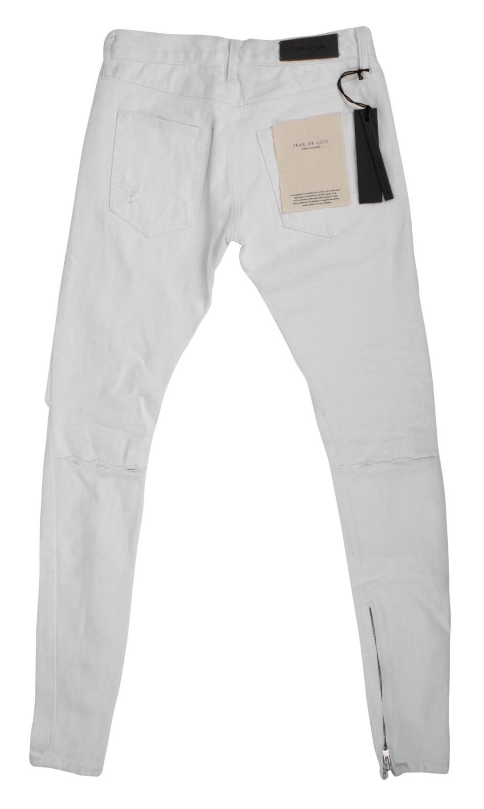 Fear Of God 'Fourth Collection' Distressed Jeans - White