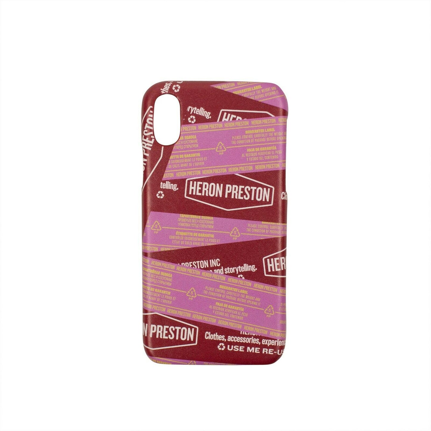 Heron Preston Logo Tape Design Iphone X Phone Case - Red