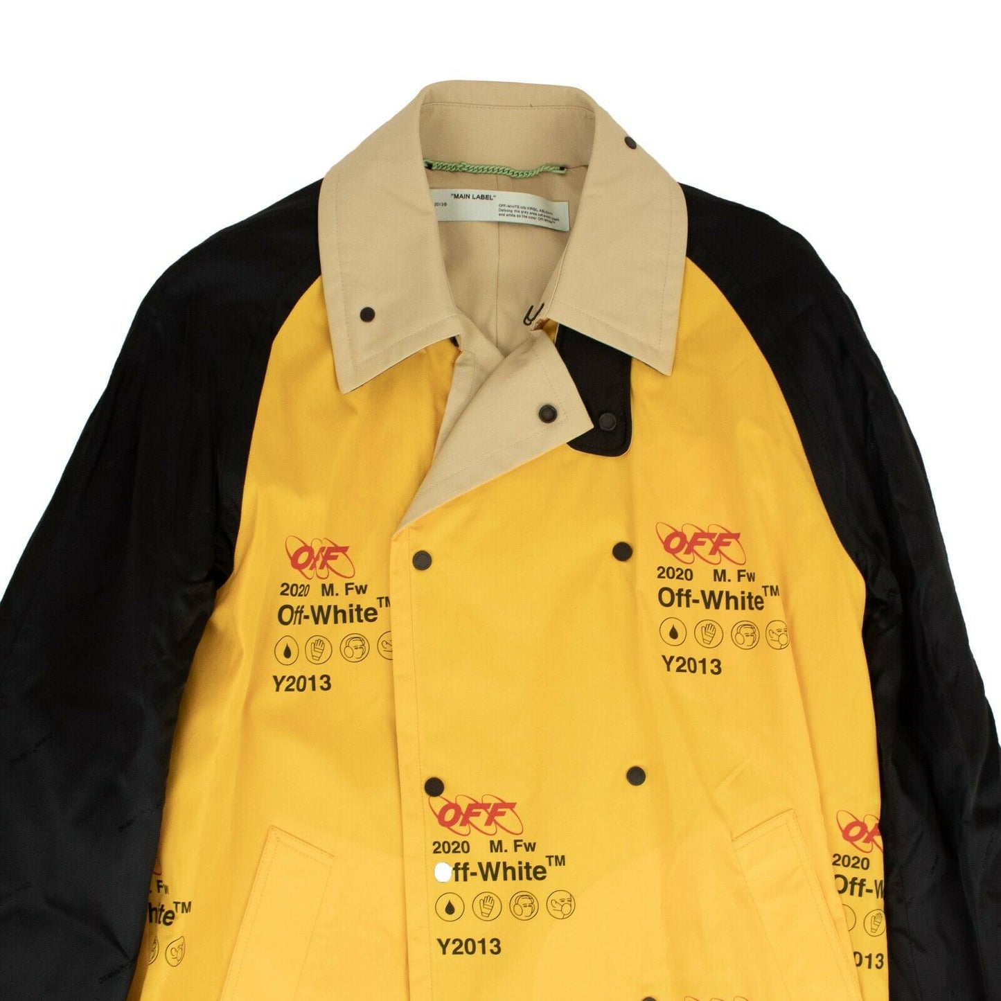 Off-White C/O Virgil Abloh Industrial Trench Coat - Yellow