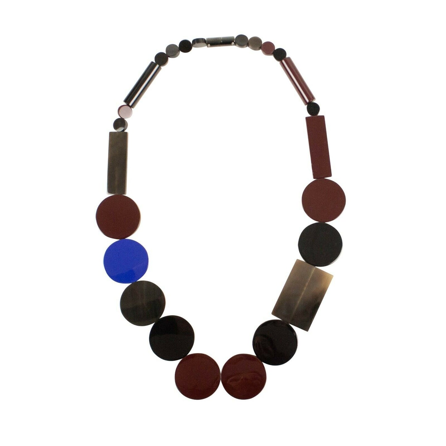 Multi-Color 'Corne De Buffle Laquee' Necklace