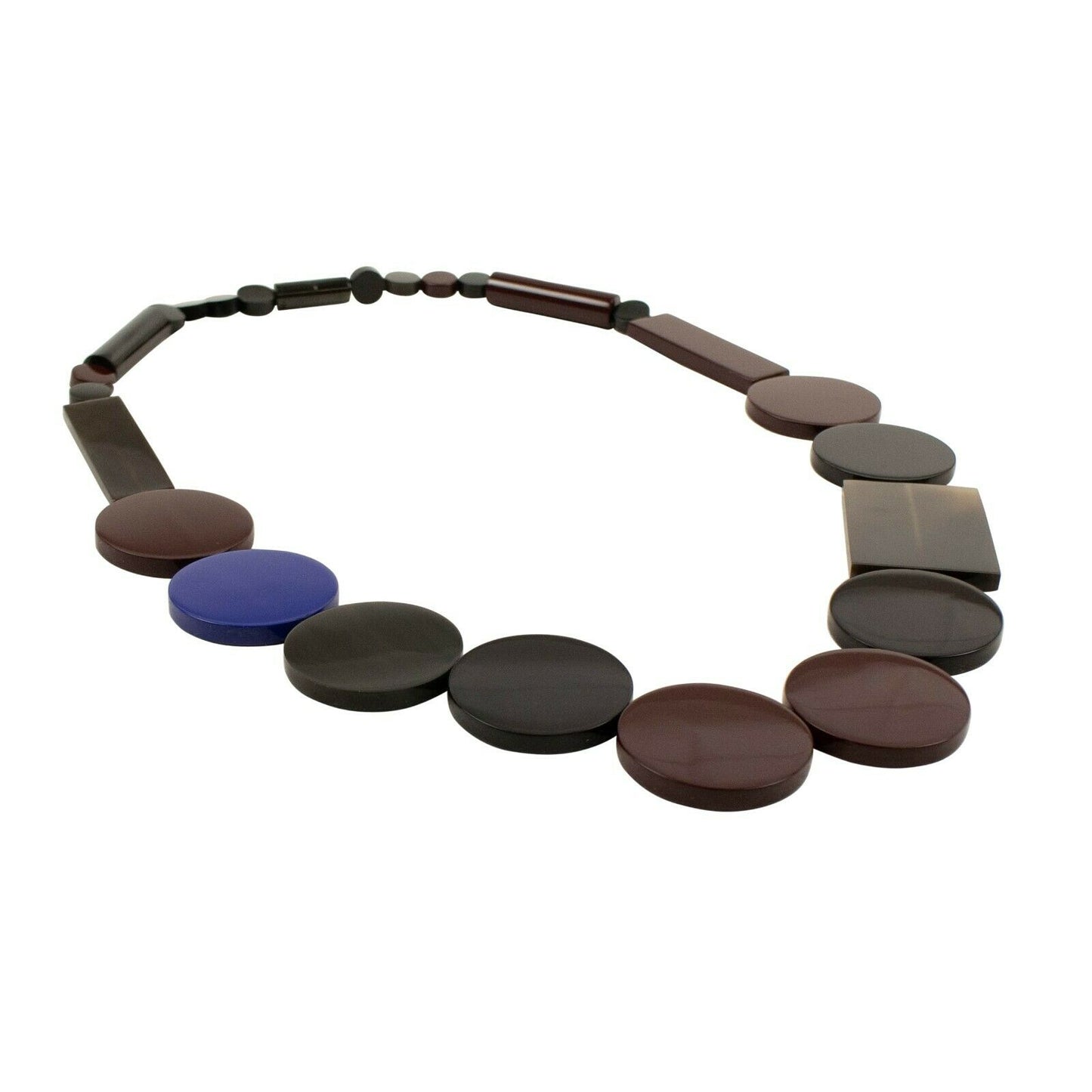 Multi-Color 'Corne De Buffle Laquee' Necklace