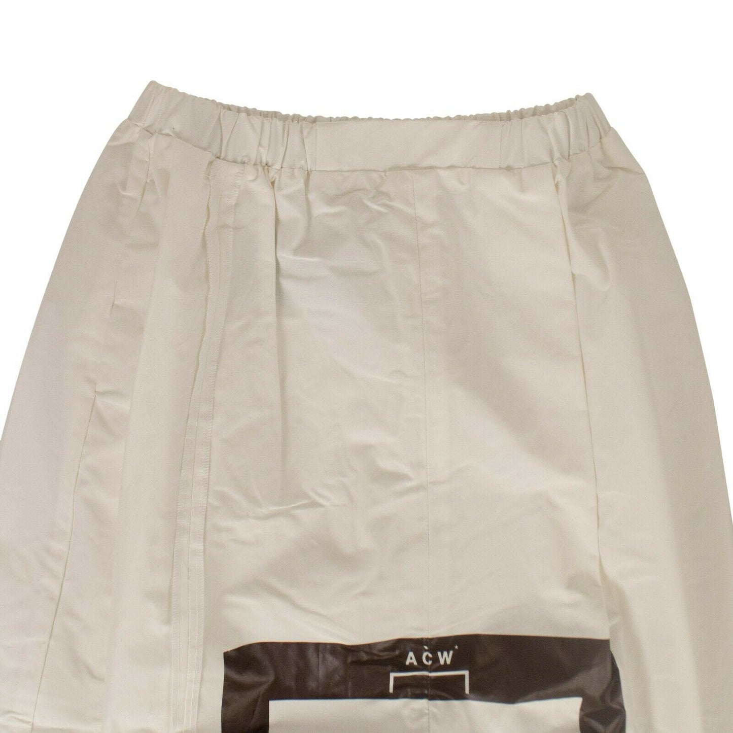 A.C.W Cotton Snap Midi Skirt - White