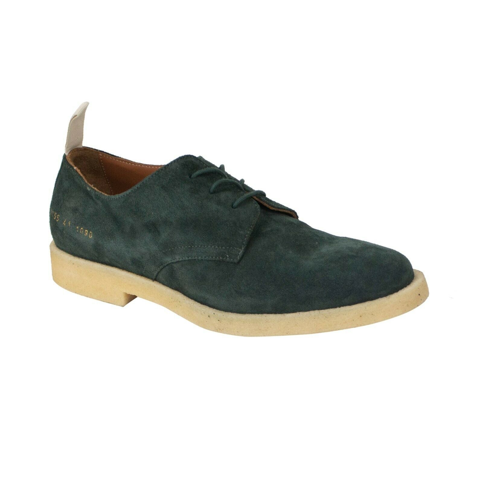 Common Projects 'Cadet' Suede Derby Low-Top Shoes - Green