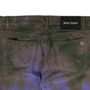 Gray And Purple Denim Corduroy 'Tie-Dye' Pants