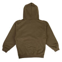 Olive Green Cotton 'Burnout Dyed' Hooded Sweatshirt