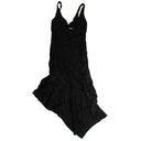 Off White C/O Virgil Abloh Asymmetrical Logo Dress - Black